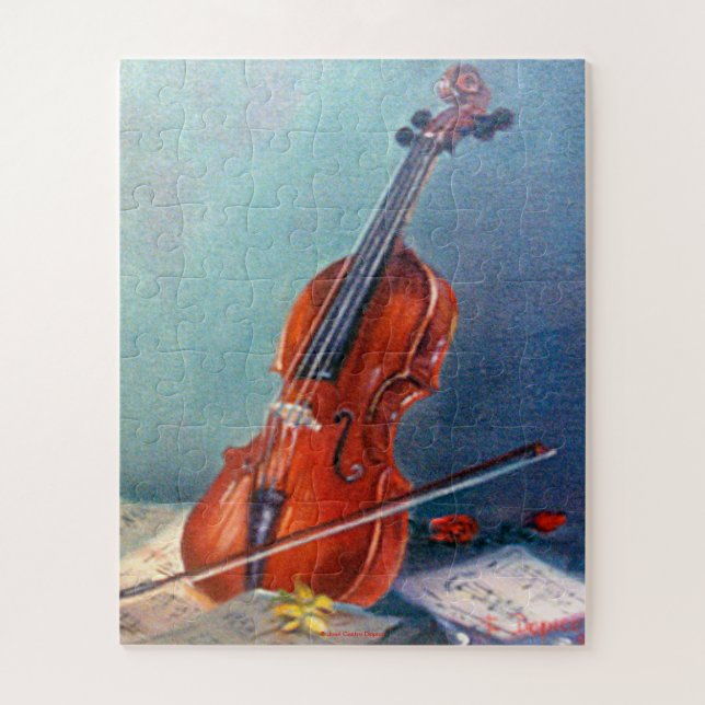 Violín Jigsaw Puzzle (Vertical)