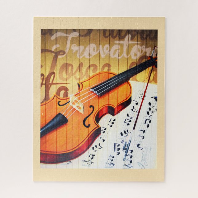 Violin Jigsaw Puzzle (Vertical)
