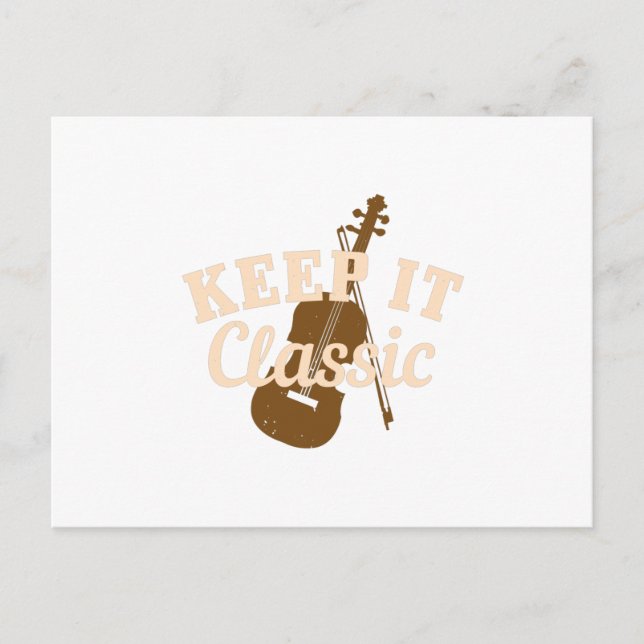 Violin - Keep It Classic Postcard (Front)