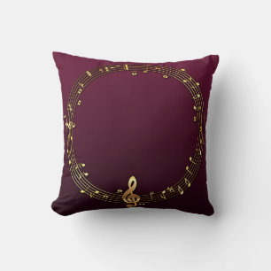 Violin key elegant cushion