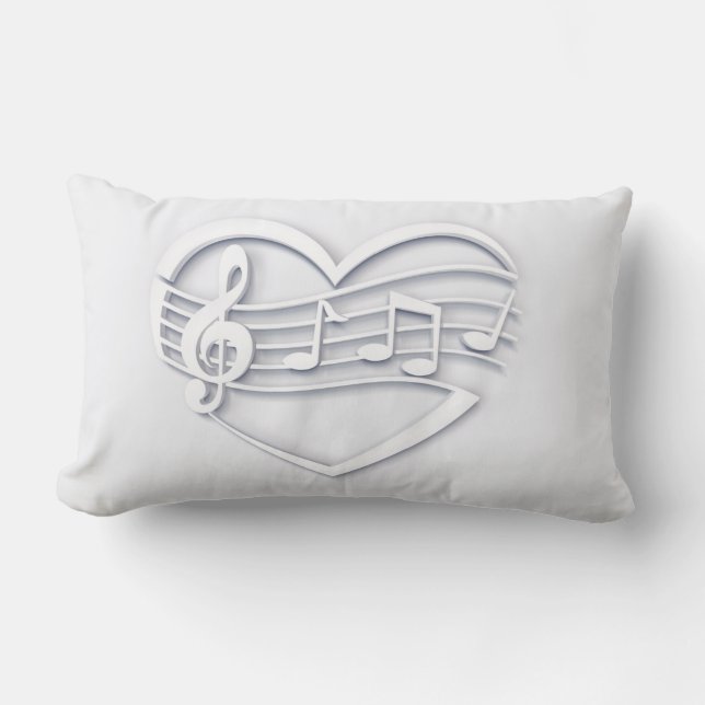 Violin key elegant lumbar cushion (Front)