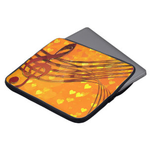 Violin key laptop sleeve