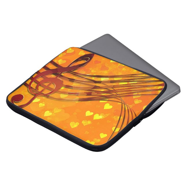 Violin key laptop sleeve (Front Top)