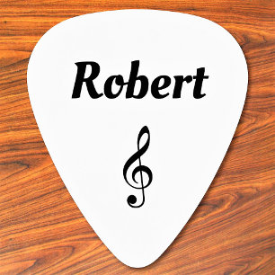 Violin Key Personalised Custom Name Guitar Pick