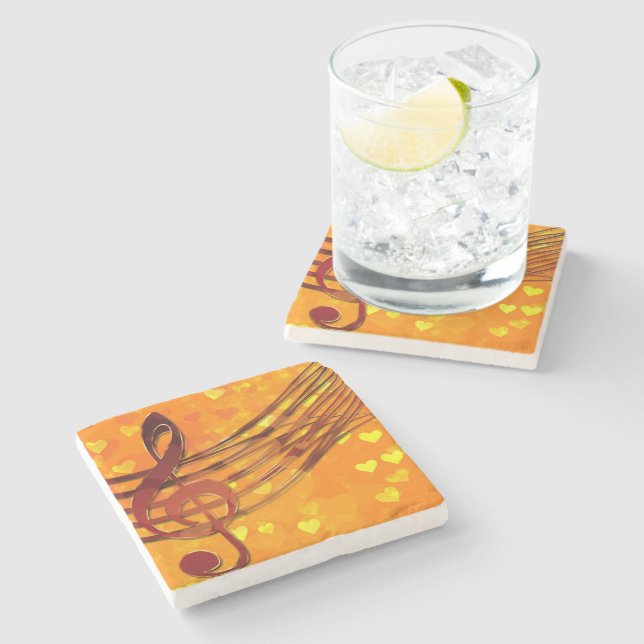Violin key stone coaster (Side)