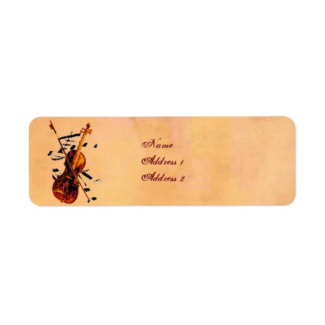 Violin Label Return Address Label (Front)