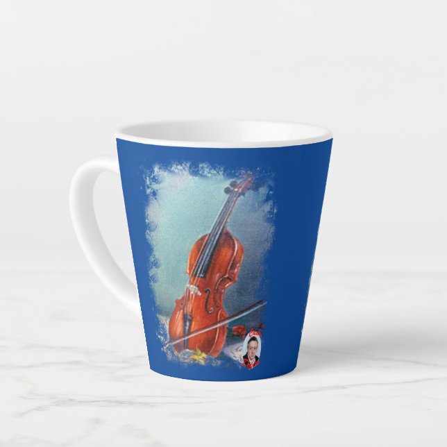 Violín Latte Mug (Left Angle)