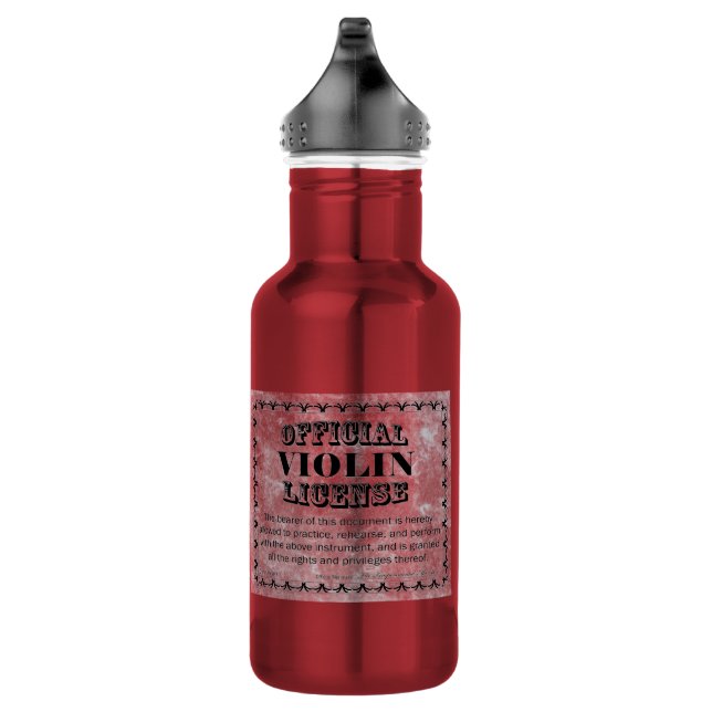 Violin License 532 Ml Water Bottle (Right)