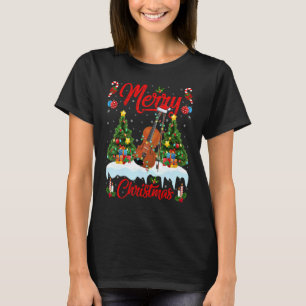 Violin   Lights Xmas Tree Santa Violin Christmas T-Shirt
