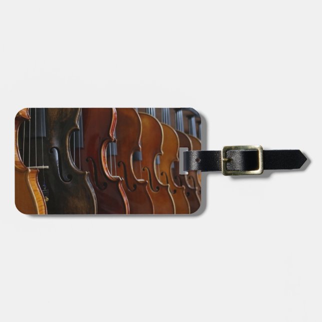 Violin Lineup Luggage Tag (Front Horizontal)