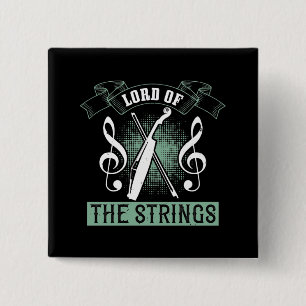 Violin - Lord Of The Strings 15 Cm Square Badge