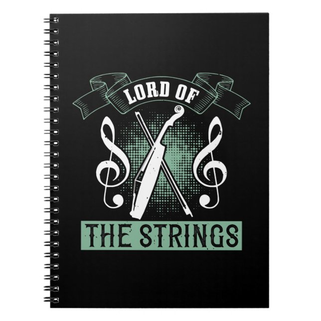 Violin - Lord Of The Strings Notebook (Front)