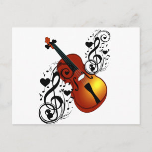 Violin,Lover at Heart_ Postcard
