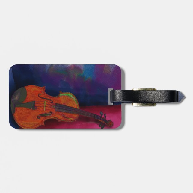 Violin Luggage Tag (Back Horizontal)