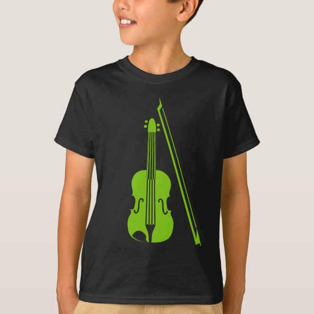 Violin - Martian Green T-Shirt (Front)