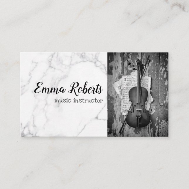 Violin | Music Instructor Business Card (Front)