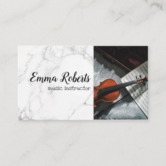 Violin | Music Instructor Business Card (Front)