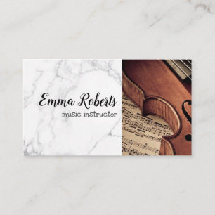 Violin Music Instructor Business Card