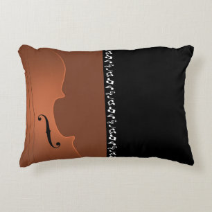 Violin Music Instrument Decorative Cushion