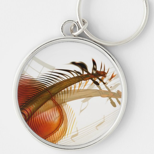 Violin Music  Instruments Celebration Destiny Key Ring (Front)