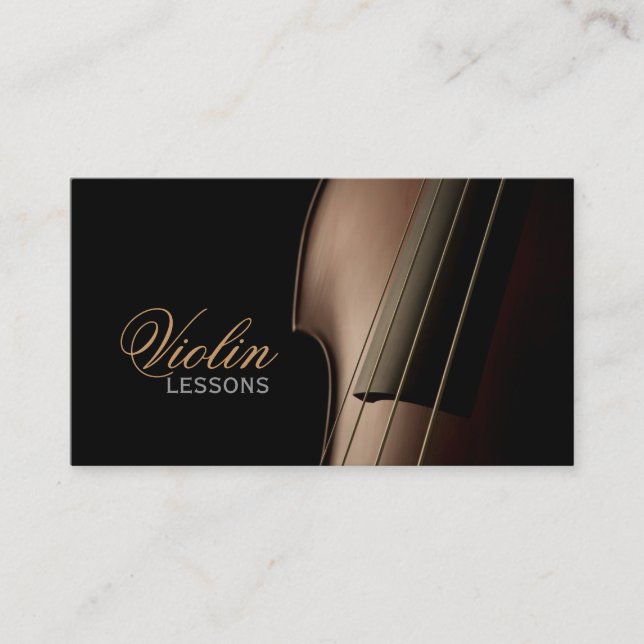 Violin, Music Lessons, Instructor Business Card (Front)