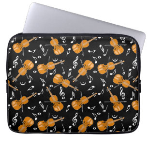 Violin Music Notes Laptop Sleeve