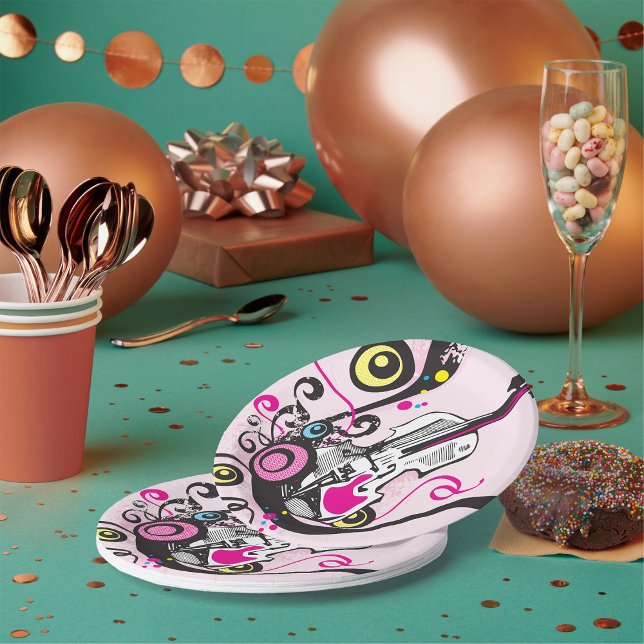 Violin Music Paper Plate (Creator Uploaded)