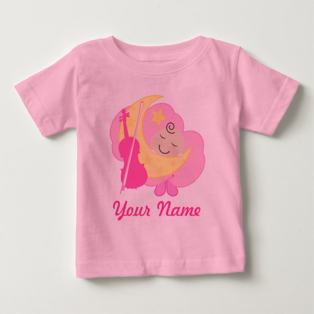 Violin Music Personalised  Kids Baby T-Shirt (Front)