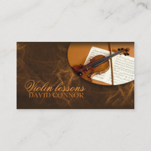 Violin Music Teacher Classic Business Card