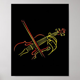 Violin Music Teacher String Orchestra Instructor N Poster