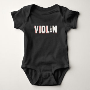 Violin Musical Instrument Baby Bodysuit