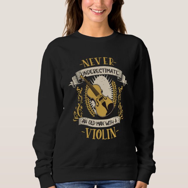 Violin Musical Instrument String Instrument Sweatshirt (Front)