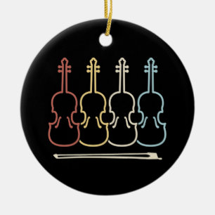 Violin Musician Music Ceramic Ornament