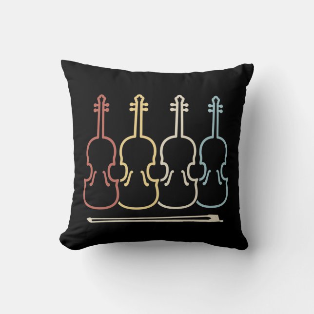 Violin Musician Music Cushion (Front)