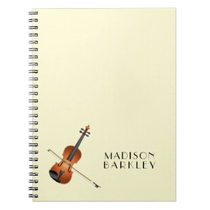 Violin Musician Teacher String Orchestra Notebook
