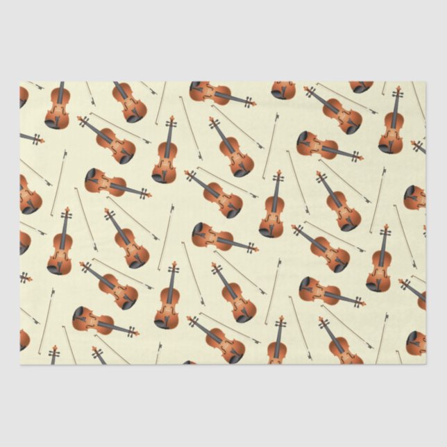 Violin Musician Teacher String Orchestra Tissue Paper (Front)