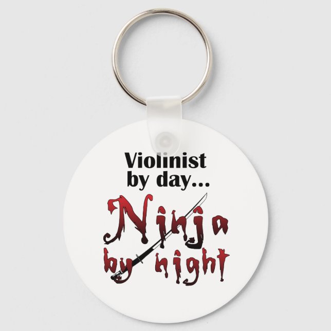 Violin Ninja Key Ring (Front)