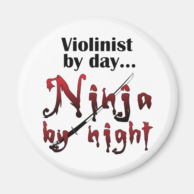 Violin Ninja Magnet (Front)