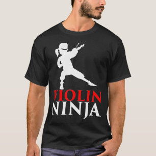 Violin Ninja Violinist Player Music Lover Gift Pre T-Shirt