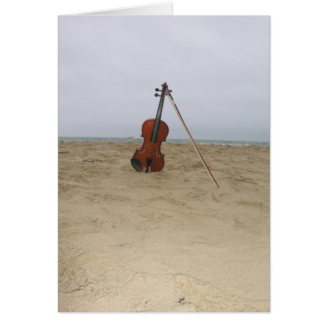 Violin on beach (Front)