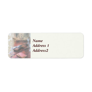 Violin on Credenza Return Address Label
