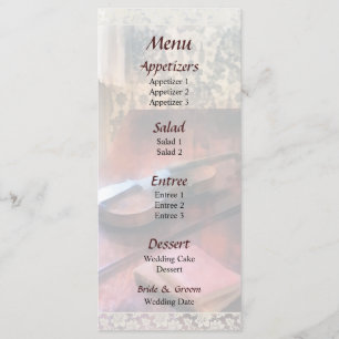 Violin on Credenza Wedding Menu