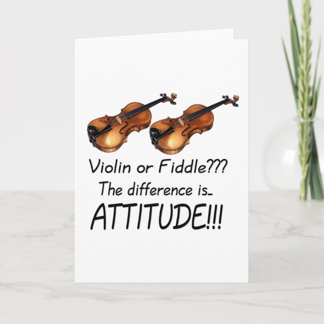 Violin or Fiddle??? Card (Front)