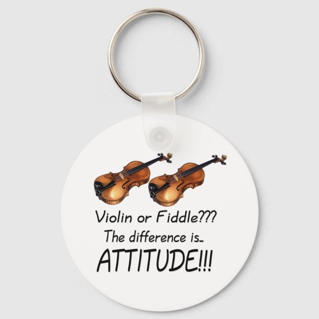 Violin or Fiddle??? Key Ring (Front)