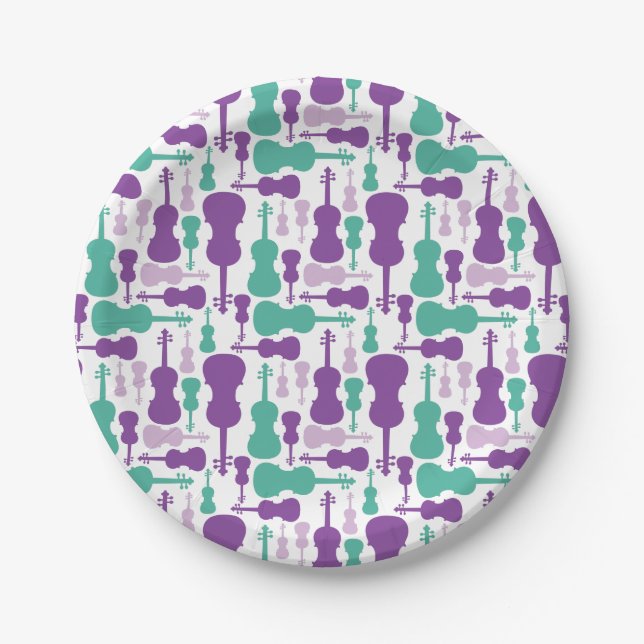 Violin or Viola Themed Paper Plate (Front)