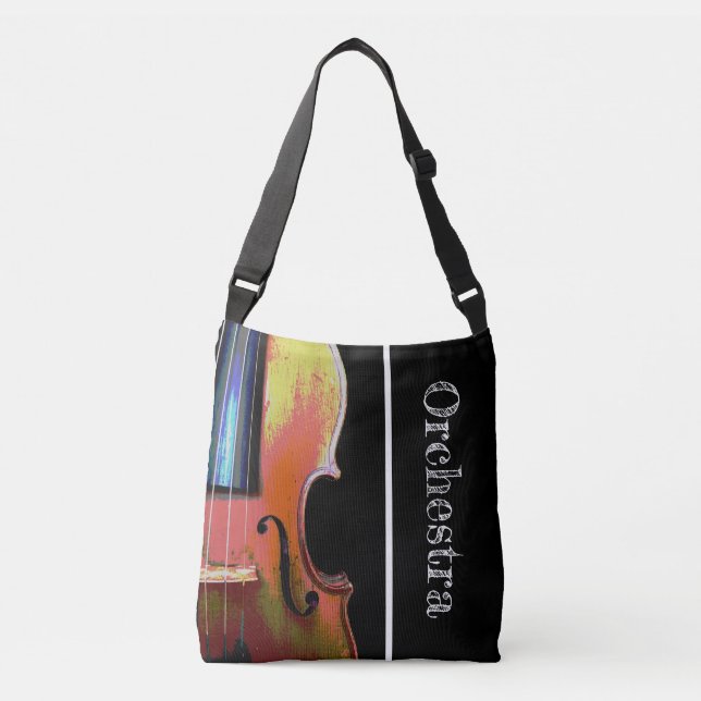 Violin Orchestra Crossbody Bag (Front)