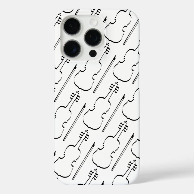 Violin Outline Case-Mate iPhone Case (Back)