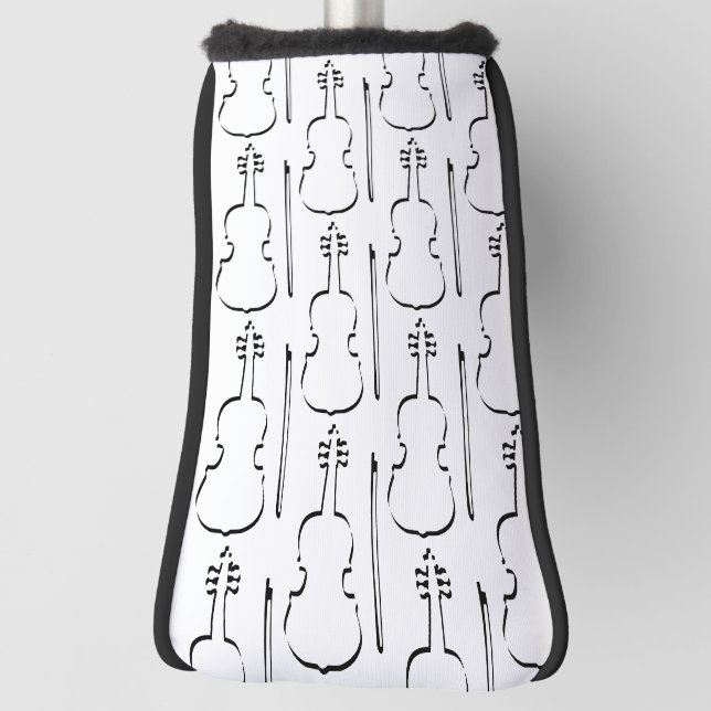 Violin Outline Golf Head Cover (Rotate 90)
