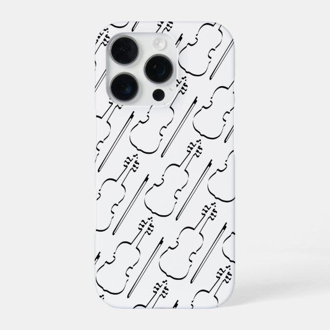Violin Outline iPhone Case (Back)