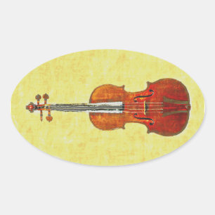 VIOLIN OVAL STICKER